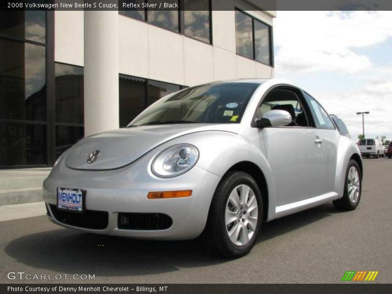 Reflex Silver / Black 2008 Volkswagen New Beetle S Coupe
