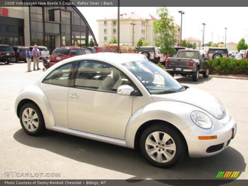 Reflex Silver / Black 2008 Volkswagen New Beetle S Coupe