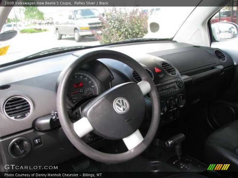 Reflex Silver / Black 2008 Volkswagen New Beetle S Coupe