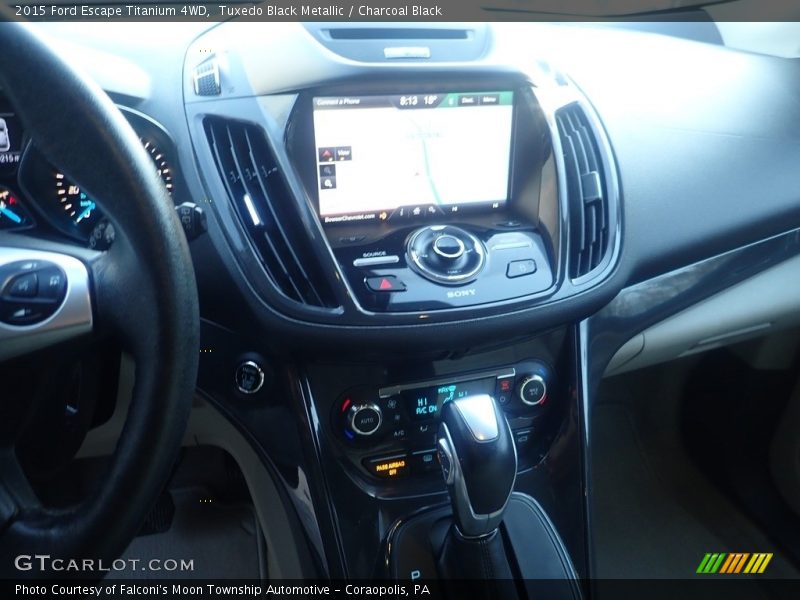 Tuxedo Black Metallic / Charcoal Black 2015 Ford Escape Titanium 4WD