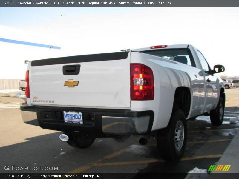 Summit White / Dark Titanium 2007 Chevrolet Silverado 2500HD Work Truck Regular Cab 4x4