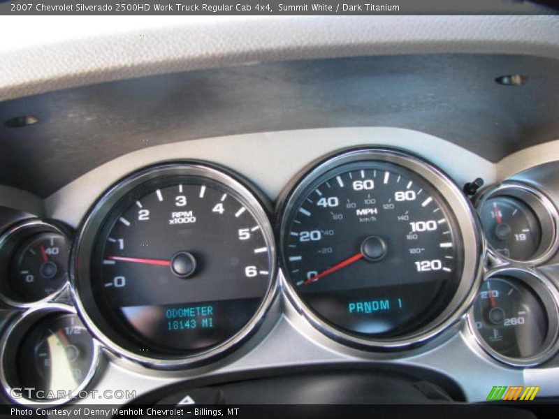 Summit White / Dark Titanium 2007 Chevrolet Silverado 2500HD Work Truck Regular Cab 4x4