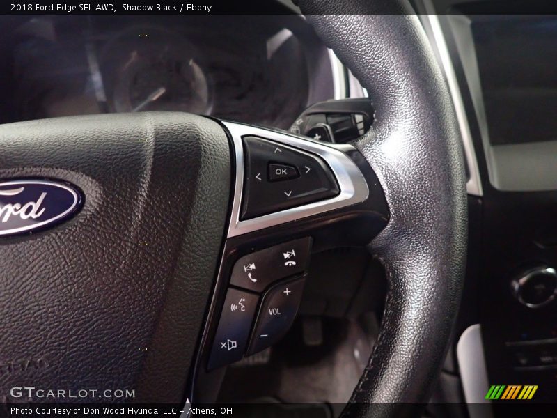 Shadow Black / Ebony 2018 Ford Edge SEL AWD