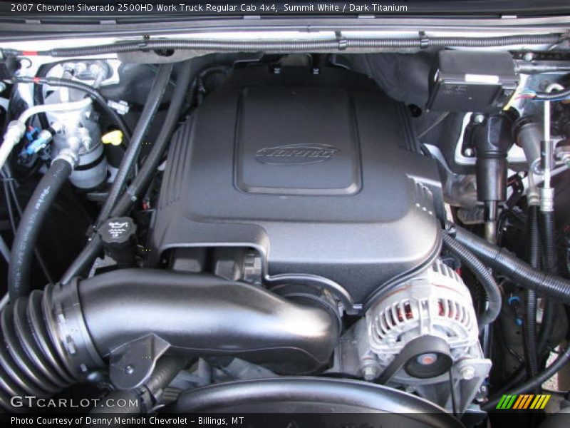 Summit White / Dark Titanium 2007 Chevrolet Silverado 2500HD Work Truck Regular Cab 4x4