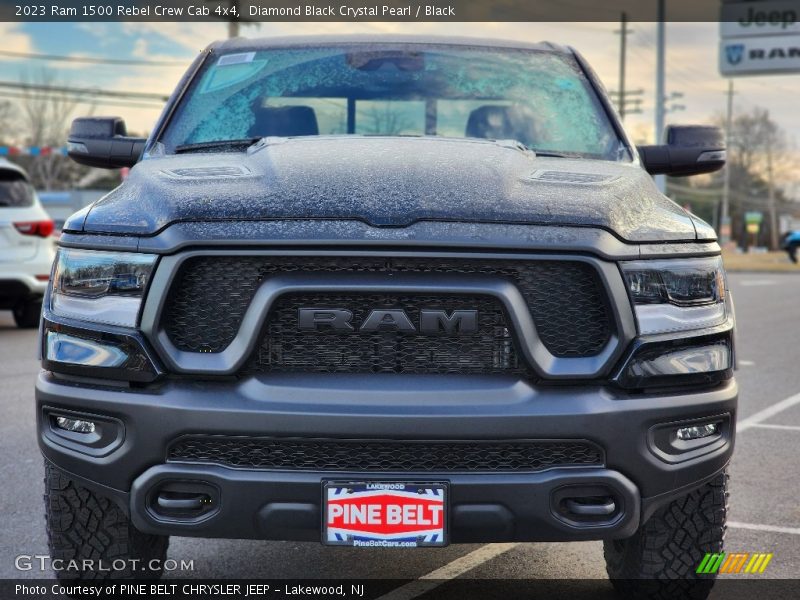 Diamond Black Crystal Pearl / Black 2023 Ram 1500 Rebel Crew Cab 4x4