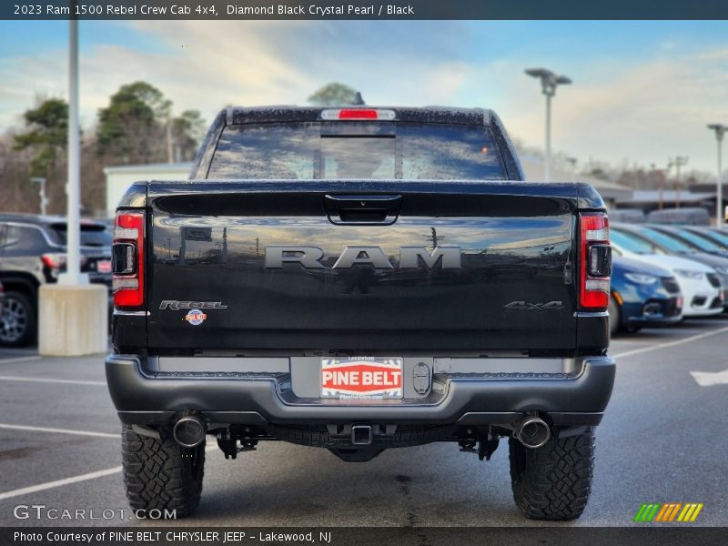Diamond Black Crystal Pearl / Black 2023 Ram 1500 Rebel Crew Cab 4x4