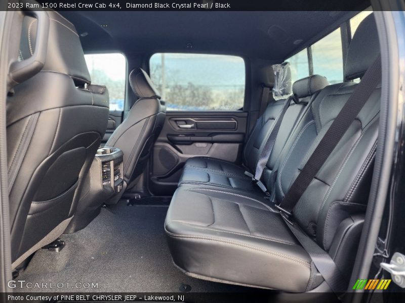 Rear Seat of 2023 1500 Rebel Crew Cab 4x4