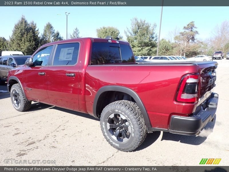 Delmonico Red Pearl / Red/Black 2023 Ram 1500 Rebel Crew Cab 4x4