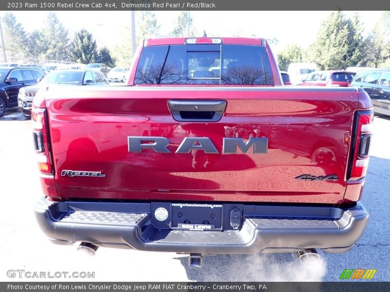 Delmonico Red Pearl / Red/Black 2023 Ram 1500 Rebel Crew Cab 4x4
