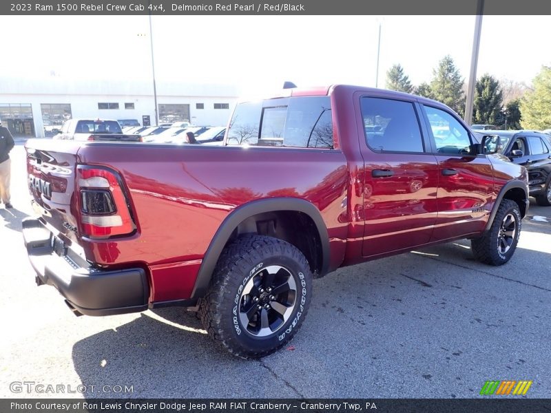 Delmonico Red Pearl / Red/Black 2023 Ram 1500 Rebel Crew Cab 4x4