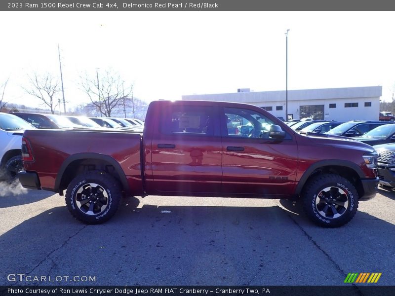 Delmonico Red Pearl / Red/Black 2023 Ram 1500 Rebel Crew Cab 4x4