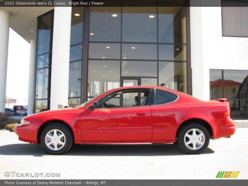 Bright Red / Pewter 2003 Oldsmobile Alero GL Coupe