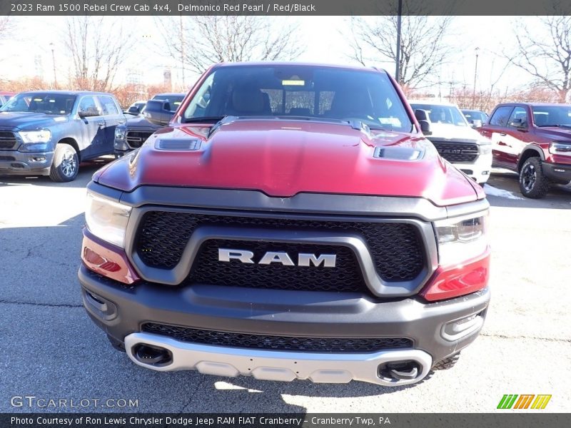 Delmonico Red Pearl / Red/Black 2023 Ram 1500 Rebel Crew Cab 4x4
