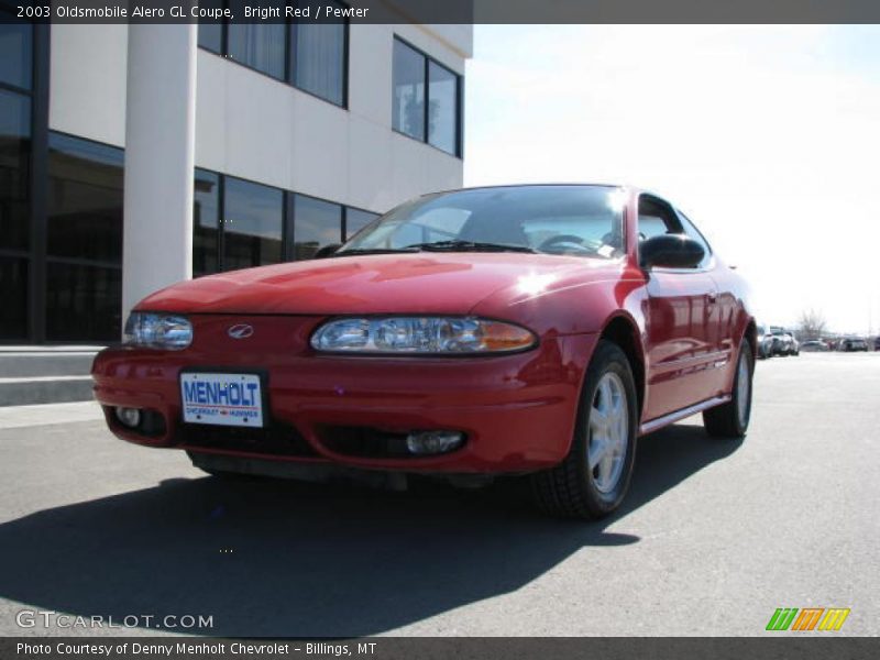 Bright Red / Pewter 2003 Oldsmobile Alero GL Coupe