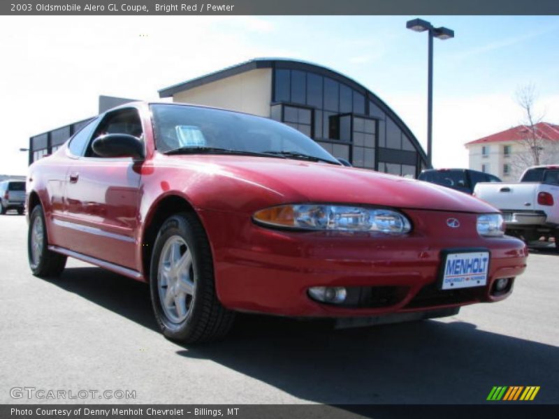 Bright Red / Pewter 2003 Oldsmobile Alero GL Coupe