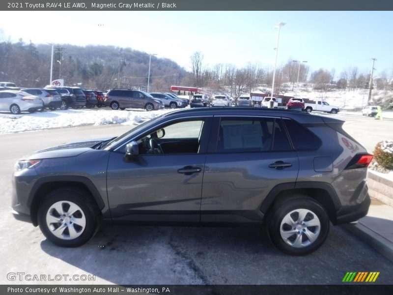 Magnetic Gray Metallic / Black 2021 Toyota RAV4 LE AWD