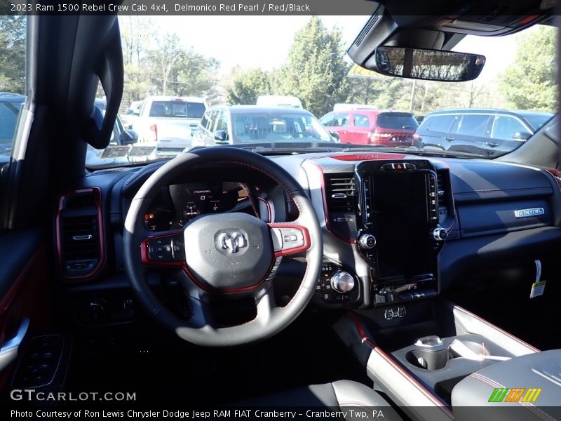 Delmonico Red Pearl / Red/Black 2023 Ram 1500 Rebel Crew Cab 4x4