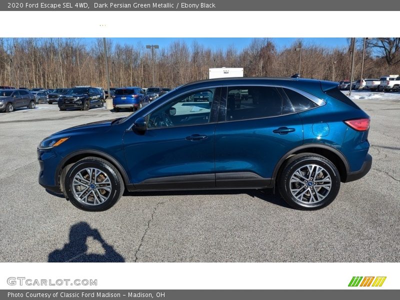 Dark Persian Green Metallic / Ebony Black 2020 Ford Escape SEL 4WD