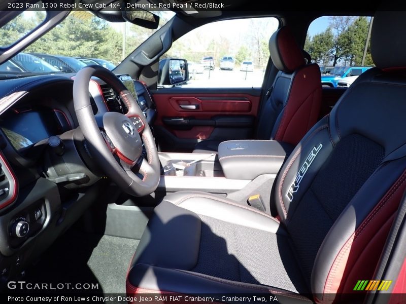 Delmonico Red Pearl / Red/Black 2023 Ram 1500 Rebel Crew Cab 4x4
