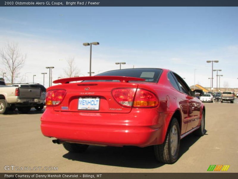 Bright Red / Pewter 2003 Oldsmobile Alero GL Coupe