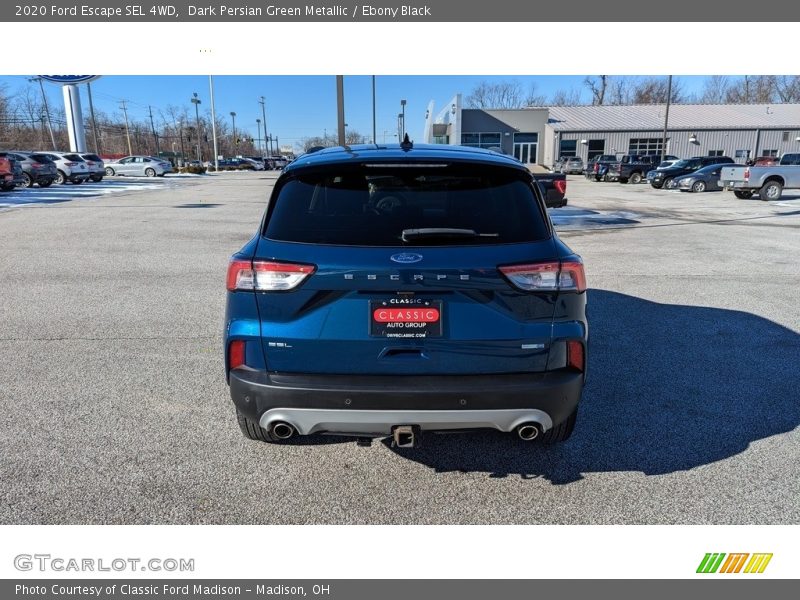 Dark Persian Green Metallic / Ebony Black 2020 Ford Escape SEL 4WD