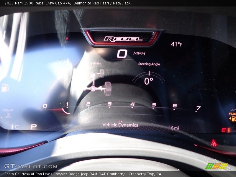 Delmonico Red Pearl / Red/Black 2023 Ram 1500 Rebel Crew Cab 4x4