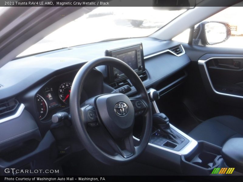 Magnetic Gray Metallic / Black 2021 Toyota RAV4 LE AWD
