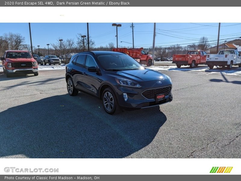 Dark Persian Green Metallic / Ebony Black 2020 Ford Escape SEL 4WD