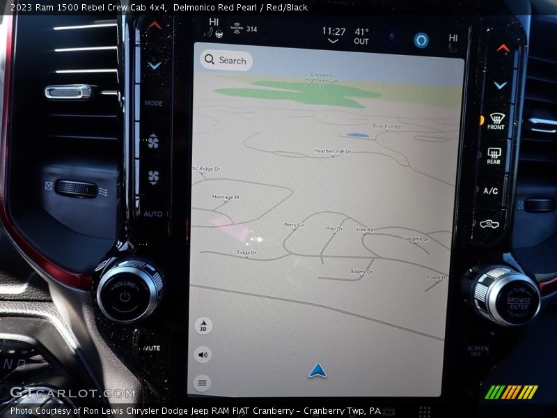 Delmonico Red Pearl / Red/Black 2023 Ram 1500 Rebel Crew Cab 4x4