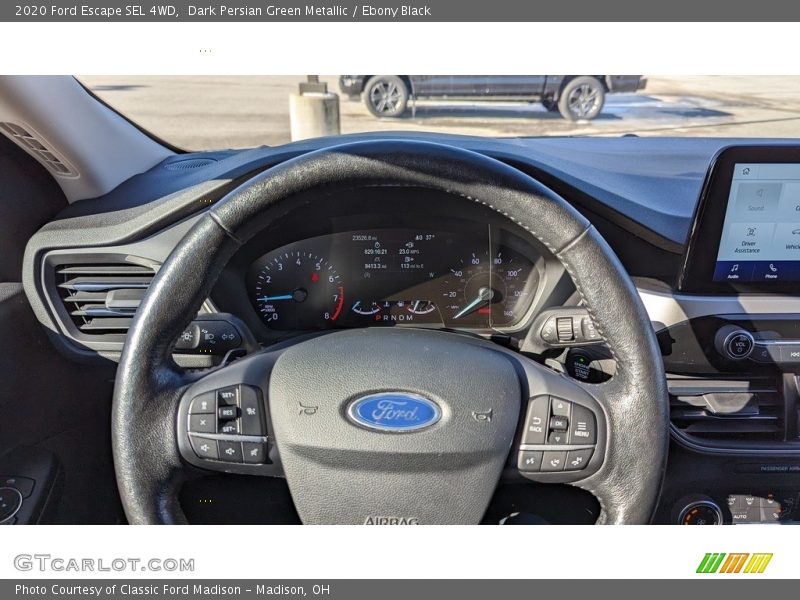 Dark Persian Green Metallic / Ebony Black 2020 Ford Escape SEL 4WD