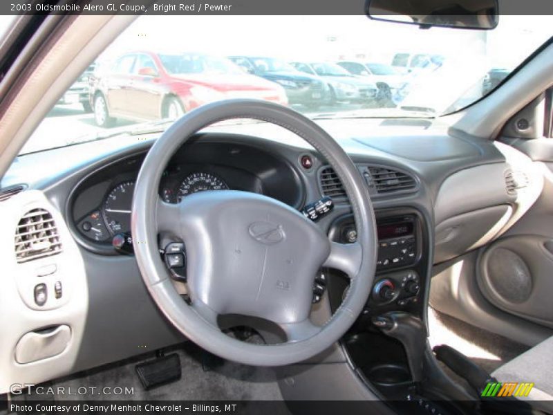 Bright Red / Pewter 2003 Oldsmobile Alero GL Coupe