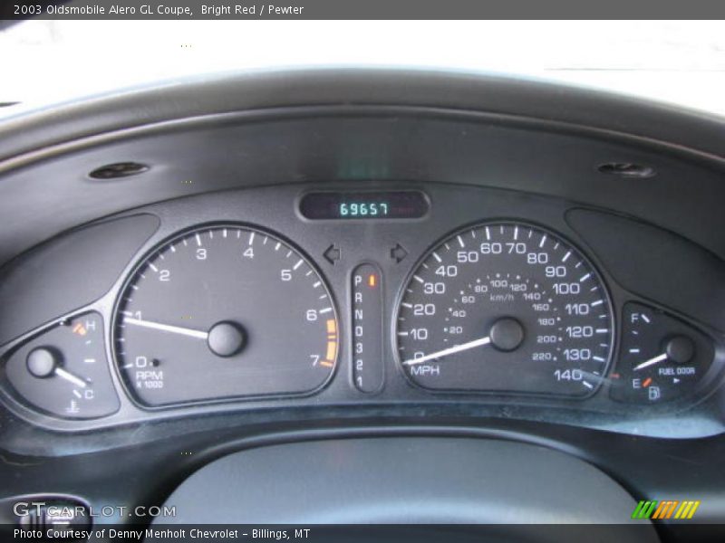 Bright Red / Pewter 2003 Oldsmobile Alero GL Coupe