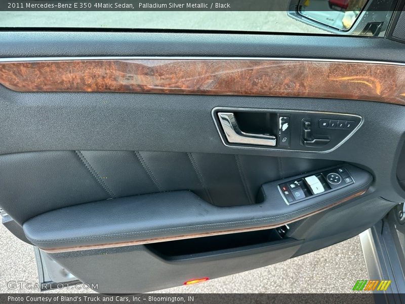 Palladium Silver Metallic / Black 2011 Mercedes-Benz E 350 4Matic Sedan