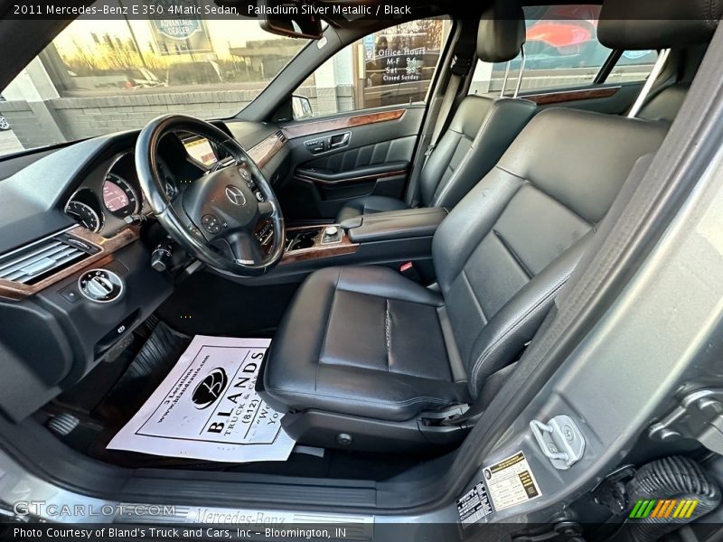 Palladium Silver Metallic / Black 2011 Mercedes-Benz E 350 4Matic Sedan