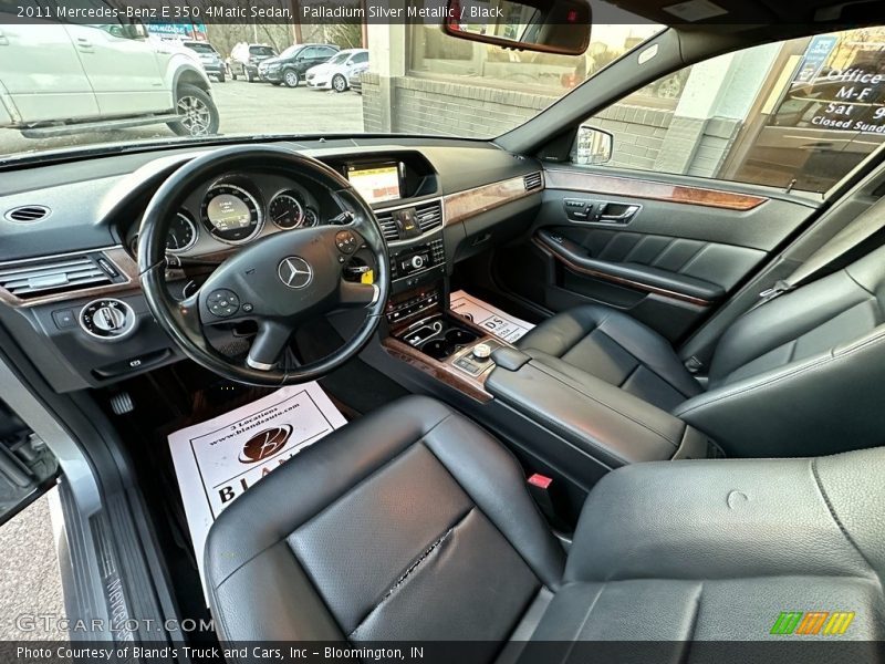 Palladium Silver Metallic / Black 2011 Mercedes-Benz E 350 4Matic Sedan