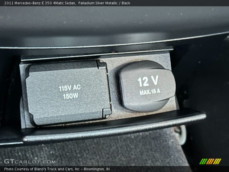 Palladium Silver Metallic / Black 2011 Mercedes-Benz E 350 4Matic Sedan