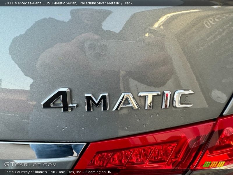 Palladium Silver Metallic / Black 2011 Mercedes-Benz E 350 4Matic Sedan