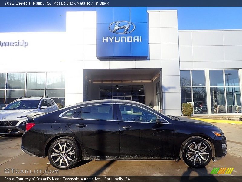 Mosaic Black Metallic / Jet Black 2021 Chevrolet Malibu RS