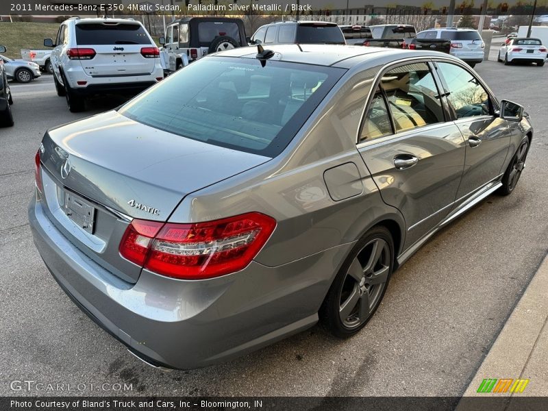 Palladium Silver Metallic / Black 2011 Mercedes-Benz E 350 4Matic Sedan