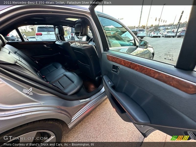 Palladium Silver Metallic / Black 2011 Mercedes-Benz E 350 4Matic Sedan