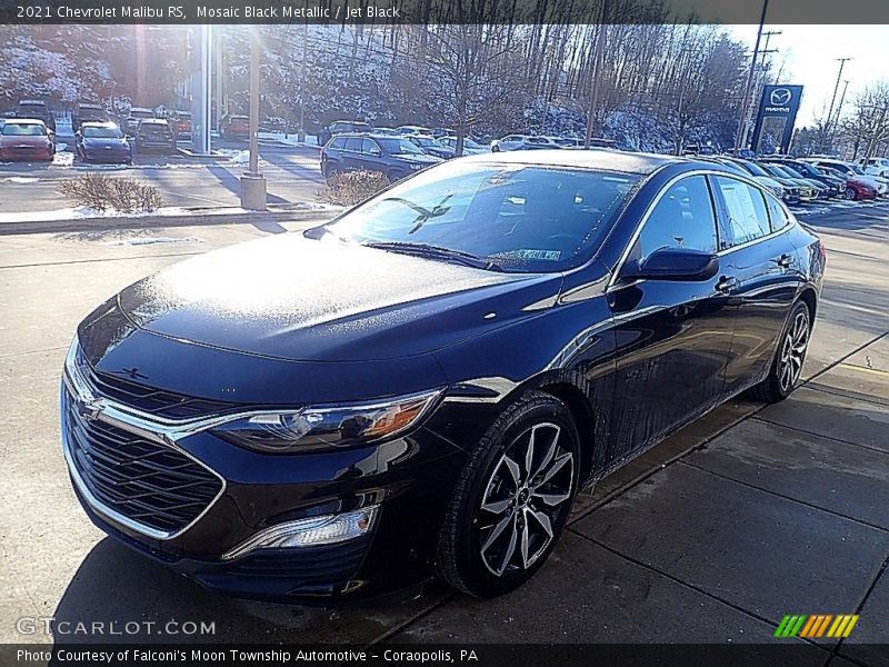 Mosaic Black Metallic / Jet Black 2021 Chevrolet Malibu RS