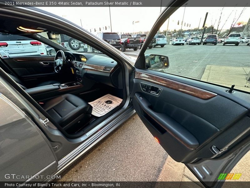 Palladium Silver Metallic / Black 2011 Mercedes-Benz E 350 4Matic Sedan