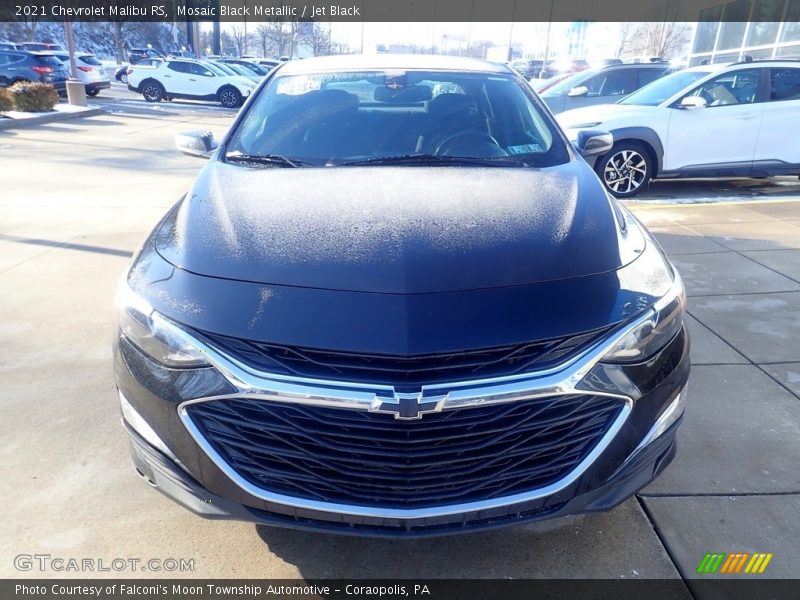 Mosaic Black Metallic / Jet Black 2021 Chevrolet Malibu RS