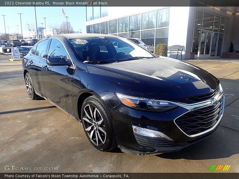 Mosaic Black Metallic / Jet Black 2021 Chevrolet Malibu RS