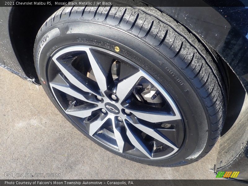 Mosaic Black Metallic / Jet Black 2021 Chevrolet Malibu RS
