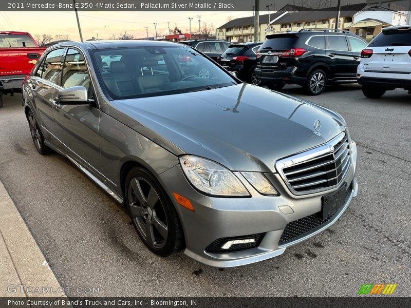 Palladium Silver Metallic / Black 2011 Mercedes-Benz E 350 4Matic Sedan