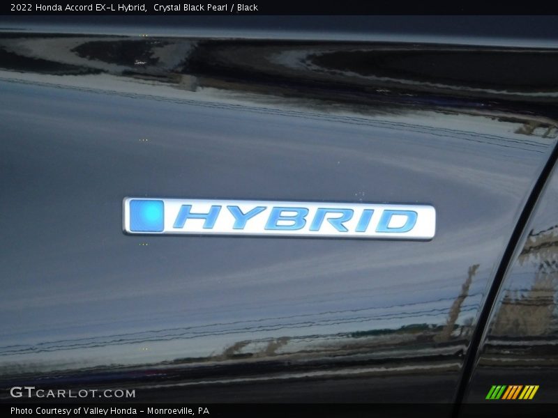 Crystal Black Pearl / Black 2022 Honda Accord EX-L Hybrid