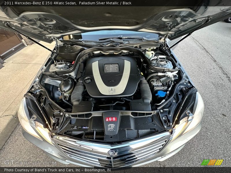 Palladium Silver Metallic / Black 2011 Mercedes-Benz E 350 4Matic Sedan