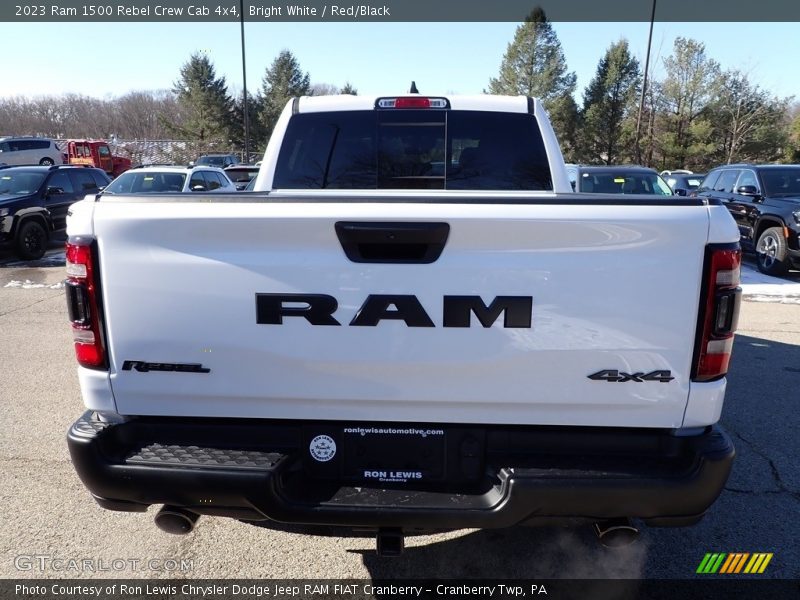 Bright White / Red/Black 2023 Ram 1500 Rebel Crew Cab 4x4