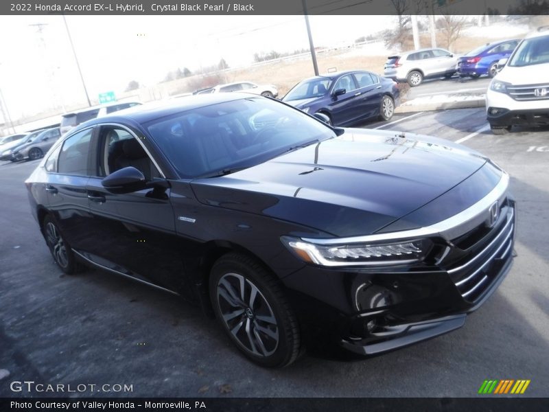 Crystal Black Pearl / Black 2022 Honda Accord EX-L Hybrid